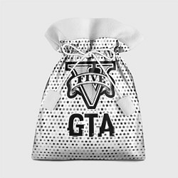 Мешок для подарков GTA glitch на светлом фоне, цвет: 3D-принт