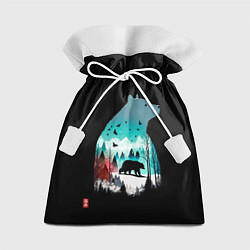 Мешок для подарков Призрачный гризли, цвет: 3D-принт