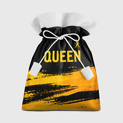 Мешок для подарков Queen - gold gradient: символ сверху, цвет: 3D-принт