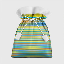 Мешок для подарков Горизонтальные разноцветные полосы, цвет: 3D-принт