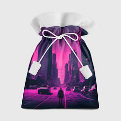 Мешок для подарков Мёртвый розовый город, цвет: 3D-принт