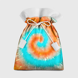 Мешок для подарков Тай-дай апельсин, цвет: 3D-принт