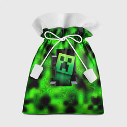 Мешок для подарков Токсичный крипер майнкрафт, цвет: 3D-принт
