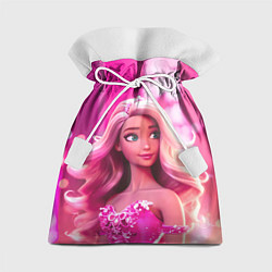 Мешок для подарков Барби кукла в вечернем платье от нейросети, цвет: 3D-принт