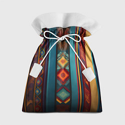Мешок для подарков Этнический орнамент в вертикальную полоску, цвет: 3D-принт