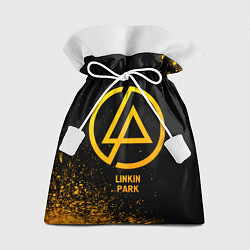 Мешок для подарков Linkin Park - gold gradient, цвет: 3D-принт
