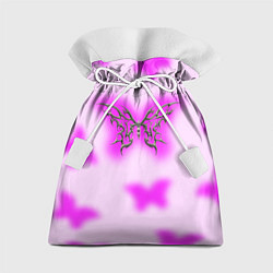Мешок для подарков Y2K purple butterfly, цвет: 3D-принт