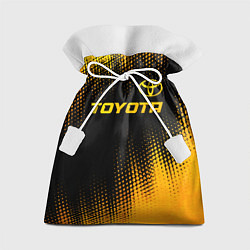 Мешок для подарков Toyota - gold gradient посередине, цвет: 3D-принт