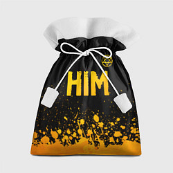 Мешок для подарков HIM - gold gradient посередине, цвет: 3D-принт