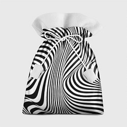 Мешок для подарков Цвета зебры оптическая иллюзия, цвет: 3D-принт
