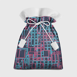 Мешок для подарков Разноцветные толстые линии, цвет: 3D-принт