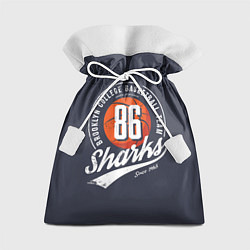 Мешок для подарков Basketball sharks, цвет: 3D-принт