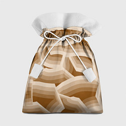 Мешок для подарков Кофейные линии, цвет: 3D-принт