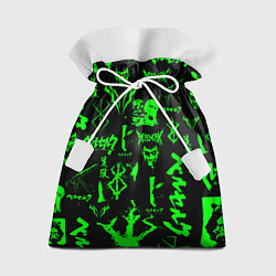 Мешок для подарков Berserk neon green, цвет: 3D-принт