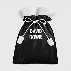 Мешок для подарков David Bowie glitch на темном фоне посередине, цвет: 3D-принт