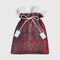 Мешок для подарков Красный металл модерн, цвет: 3D-принт