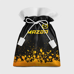 Мешок для подарков Mazda - gold gradient посередине, цвет: 3D-принт