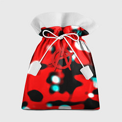 Мешок для подарков Анархия красные краски, цвет: 3D-принт