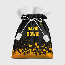 Мешок для подарков David Bowie - gold gradient посередине, цвет: 3D-принт