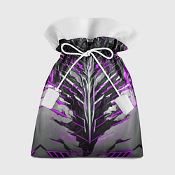 Мешок для подарков Киберпанк доспех фиолетовый, цвет: 3D-принт