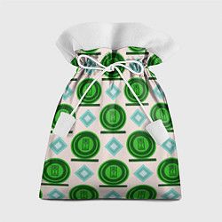 Мешок для подарков Круг логотип и ромб, цвет: 3D-принт