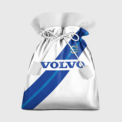 Мешок для подарков Volvo - white and blue, цвет: 3D-принт