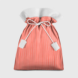 Мешок для подарков Красно-белая вертикальная полоса, цвет: 3D-принт
