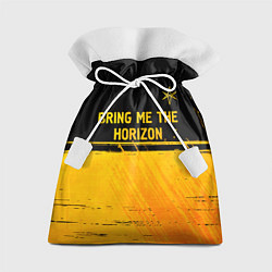 Мешок для подарков Bring Me the Horizon - gold gradient посередине, цвет: 3D-принт