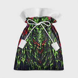 Мешок для подарков Green and red slime, цвет: 3D-принт