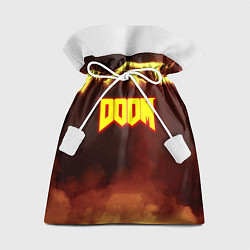 Мешок для подарков Doom storm огненное лого, цвет: 3D-принт