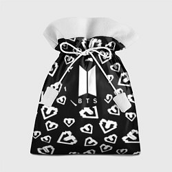Мешок для подарков BTS band black kpop, цвет: 3D-принт
