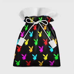 Мешок для подарков Playboy pattern неон, цвет: 3D-принт