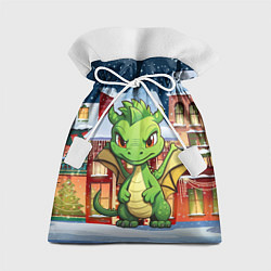 Мешок для подарков Дракон новогодняя ночь, цвет: 3D-принт