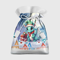 Мешок для подарков Новогодний дракон 2024, цвет: 3D-принт
