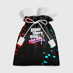 Мешок для подарков GTA vice city неоновые краски вайсити, цвет: 3D-принт