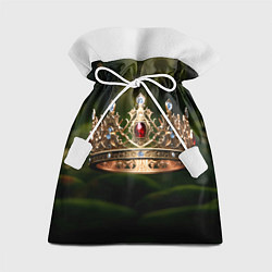 Мешок для подарков Королевская корона узорная, цвет: 3D-принт