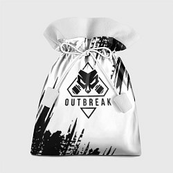 Мешок для подарков Rainbow six outbreak черные краски, цвет: 3D-принт