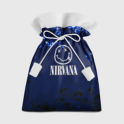 Мешок для подарков Nirvana рок краски, цвет: 3D-принт