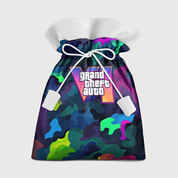 Мешок для подарков Gta logo bright, цвет: 3D-принт