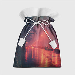 Мешок для подарков Ночные городские огни, цвет: 3D-принт