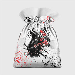 Мешок для подарков Ghost of Tsushima - sakura samurai ghost, цвет: 3D-принт