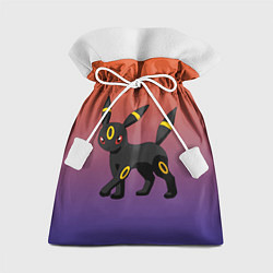 Мешок для подарков Умбреон покемон-кот, цвет: 3D-принт