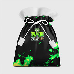 Мешок для подарков Plants vs Zombies зелёная текстура, цвет: 3D-принт