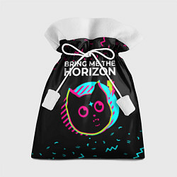 Мешок для подарков Bring Me the Horizon - rock star cat, цвет: 3D-принт