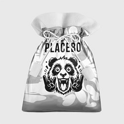 Мешок для подарков Placebo рок панда на светлом фоне, цвет: 3D-принт