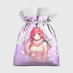 Мешок для подарков Юки - Любовь с кончиков пальцев, цвет: 3D-принт