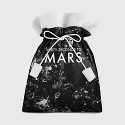 Мешок для подарков Thirty Seconds to Mars black ice, цвет: 3D-принт