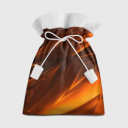 Подарочный мешок Geometry stripes orange