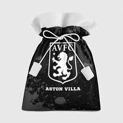 Мешок для подарков Aston Villa sport на темном фоне, цвет: 3D-принт