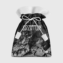 Мешок для подарков Led Zeppelin black graphite, цвет: 3D-принт